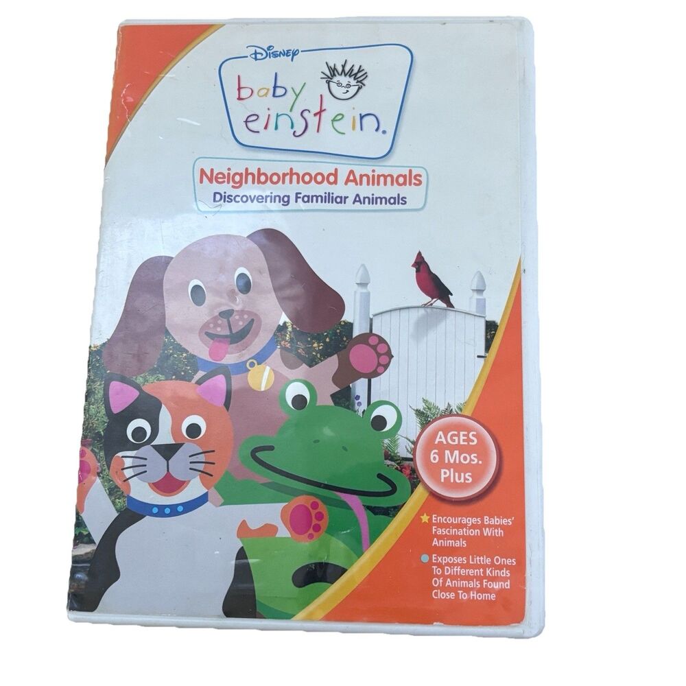 Baby Einstein Neighborhood Animals DVD Disney 2004 Kids Discovering Puppet Show